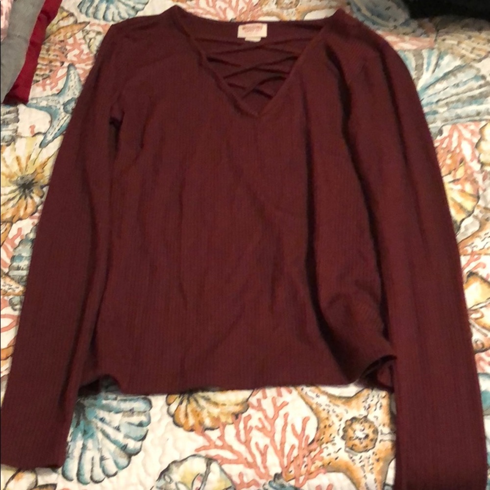 Maroon long sleeve